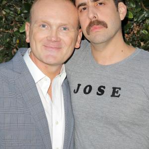 Adam Goldberg and Pat Healy at event of No Way Jose (2015)