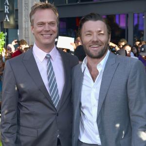 Joel Edgerton and Peter Hedges at event of The Odd Life of Timothy Green (2012)