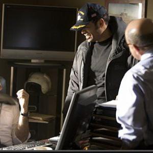 Mario Van Peebles directs Kyle T. Heffner and Bill Pullman in a scene from Kerosene Cowboys