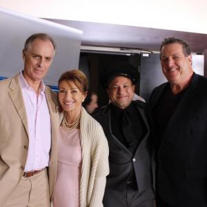 On the set of Bereave (directed by the Giovanis Brothers), with Keith Carradine, Jane Seymour and Mike Starr.