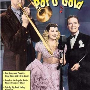 James Stewart Paulette Goddard and Horace Heidt in Pot o Gold 1941
