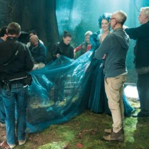 On set  INTO THE WOODS