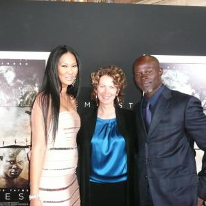 Kimora Lee Simmons, Lynn Hendee and Djimon Hounsou at the Los Angeles Premiere of 'The Tempest'