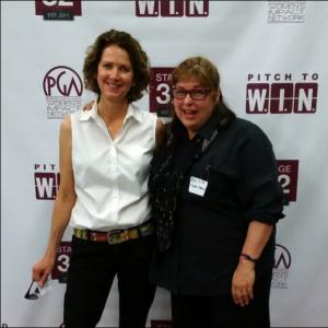 Lynn Hendee and Terra Abroms Producers Guild of America Womens Impact Network Pitch to WIN event