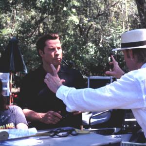 Still of John Travolta and Jonathan Hensleigh in The Punisher (2004)