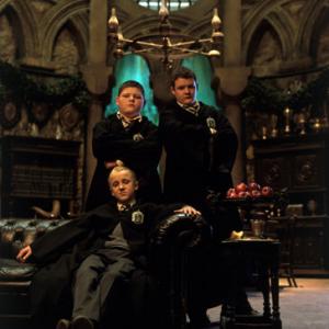 Still of Tom Felton Josh Herdman and Jamie Waylett in Haris Poteris ir paslapciu kambarys 2002