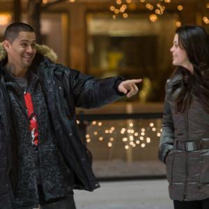 Still of Melonie Diaz and Jay Hernandez in Nothing Like the Holidays 2008
