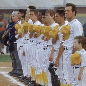 Still of Dennis Quaid Jay Hernandez and Angus T Jones in The Rookie 2002