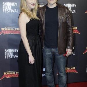 Damon Herriman and Kate Mulvany at the Sydney premiere of Kung Fu Panda
