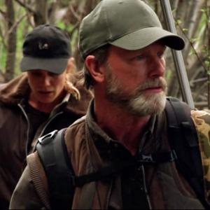 Louis Herthum as Omar with Katee Sackoff (Vic Moretti) in Longmire.