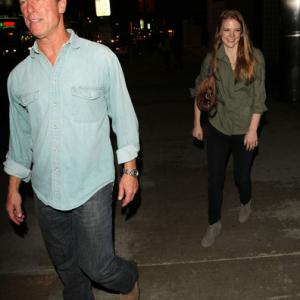 Louis Herthum and Ashley Bell out in Hollywood after an opening night showing of The Last Exorcism