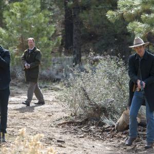 Still of Louis Herthum, Timothy Olyphant and Jacob Pitts in Justified (2010)