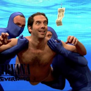 Recreating the Nirvana Nevermind cover on Late Night w Jimmy Fallon