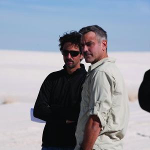 Still of George Clooney and Grant Heslov in The Men Who Stare at Goats 2009