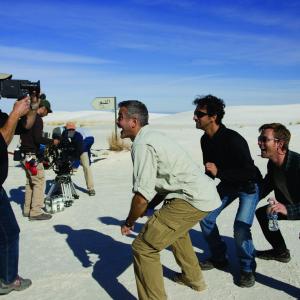 Still of George Clooney Ewan McGregor and Grant Heslov in The Men Who Stare at Goats 2009