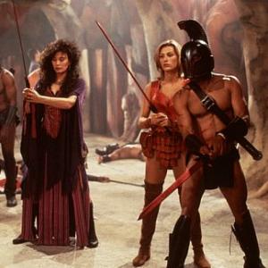 Still of Lesley-Anne Down and Sandra Hess in Beastmaster III: The Eye of Braxus (1996)