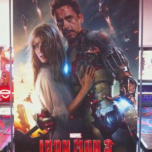 This is a large lobby promo poster for a little film called Iron Man 3 You may have heard of it6 ALL TIME Box Office Record Holder! It was an honor and privilege to work on this film as a Key Assistant Location Manager in the Wilmington NC area