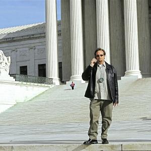 Mike Hewett Scouting Locations in Washington DC for the Hallmark HallofFame movie The Water is Wide
