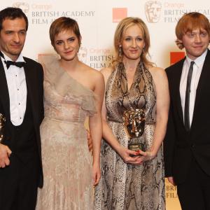 Rupert Grint, David Heyman, J.K. Rowling and Emma Watson