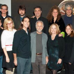 Joel C High with Neil Portnow and members of the Guild of Music Supervisors at NARAS
