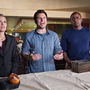 Still of Dul Hill Maggie Lawson and James Roday in Aiskiaregys 2006