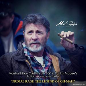 MArshal Hilton coStars as BD in Patrick MaGees Action Adventure Thriller Primal Rage The Legend of OhMah 2015
