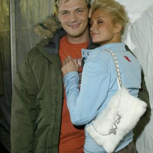 Nick Carter and Paris Hilton at event of The Butterfly Effect 2004