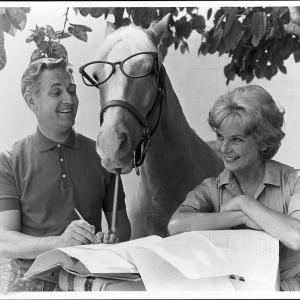 Still of Connie Hines and Alan Young in Mister Ed (1958)