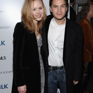 Emile Hirsch and Alison Pill at event of Milk 2008