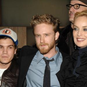 Sharon Stone Ben Foster and Emile Hirsch at event of Alfa gauja 2006