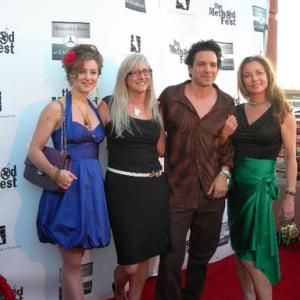 Hallee Hirsh at premiere of 16 to Life 2009 with director Becky Smith Jamie Gomez and Theresa Russell