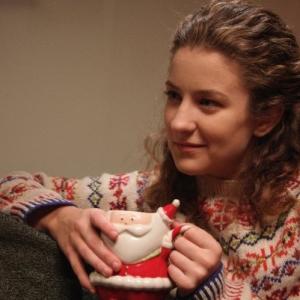 Hallee Hirsh as Abby Mancuso in 2009's Make the Yuletide Gay