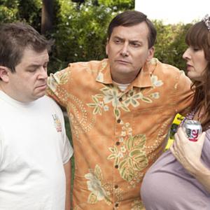Patton Oswalt as Neil Michael Hitchcock as Ted Rosemarie Dewitt as Charmine in United States of Tara season 3 episode youwillnotwin
