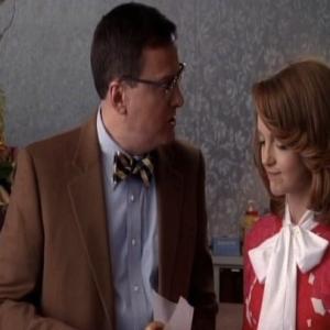 Michael Hitchcock and Jayma Mays in Glee episode Sectionals