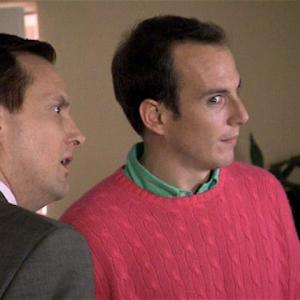 Michael Hitchcock and Will Arnett in Arrested Development episode Best Man for the Gob