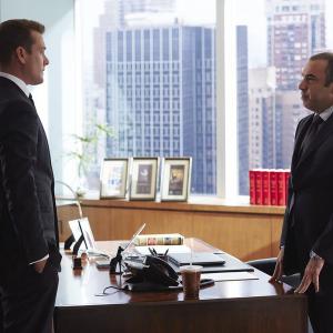 Still of Rick Hoffman and Gabriel Macht in Suits 2011