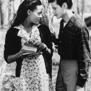 Still of Robin Givens and Marco Hofschneider in Foreign Student 1994