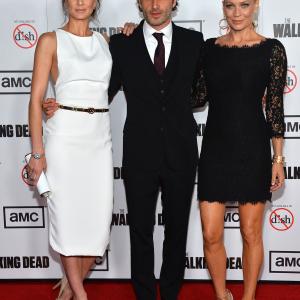 Laurie Holden, Andrew Lincoln and Sarah Wayne Callies at event of Vaiksciojantys negyveliai (2010)