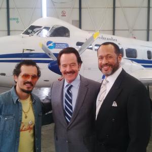 Mark Holden on the set of the feature, 'INFILTRATOR' with Bryan Cranston and John Leguizamo 2015
