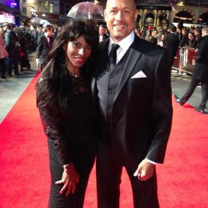 Mark Holden and his wife Patsy at the European Premier of Captain Phillips in Leicester Square London 2013