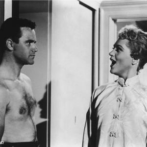 Still of Jack Lemmon and Judy Holliday in Phffft 1954
