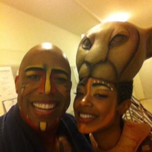 Mufasa (Boise Holmes) and Nala (Chantel Riley) The Lion King