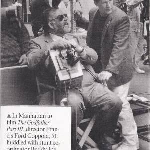 Stunt Coordinating for Francis Coppola