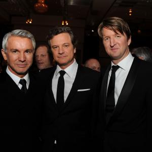 Colin Firth, Tom Hooper and Baz Luhrmann