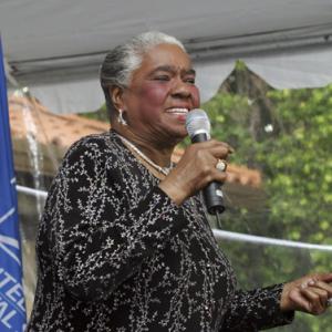 Linda Hopkins at the First Day Ceremony for the USPSs Hattie McDaniel stamp in Beverly Hills