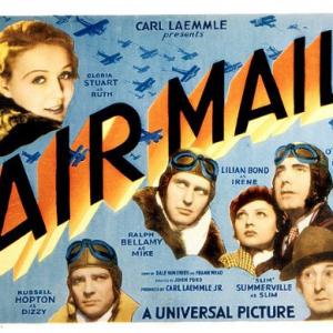 Ralph Bellamy, Gloria Stuart, Pat O'Brien, Lilian Bond, Russell Hopton and Slim Summerville in Air Mail (1932)