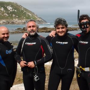 On location in Cantabrian sea. 