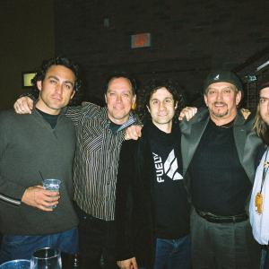 Ghost Town reunion - From left, actors Taymour Ghazi, Fred Griffith, Paul Proios, Anthony Hornus and DJ Perry at the knitting Factory in Hollywood for a concert by Carmen and Camille. The actors can all be seen in Dean Teaster's upcoming Ghost Town movie,