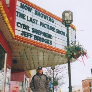 WriterDirector Anthony Hornus on location for An Ordinary Killer The film is based on a true story of a serial killer The marquee shows a film The Last Picture Show with Cybil Shepherd and Jeff Bridges that was popular in 1973 when the story begins
