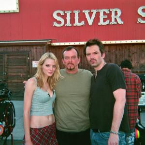 Actors April Bowlby best known for her role on Two and a Half Men as Jon Cryers ditzy girlfriend Kandi Anthony Hornus An Ordinary Killer Wicked Spring Ghost Town and Billy Burke Fracture on the Las Vegas set of Mikey and Delores